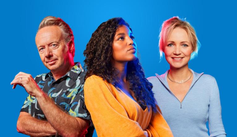 joris linssen, sosha duysker en yvon jaspers dicht bij elkaar