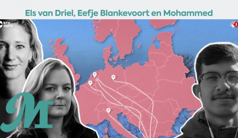 Els van Driel, Eefje Blankevoort en Mohammed