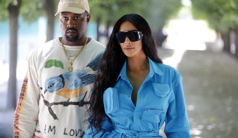 Kim Kardashian en Kanye West