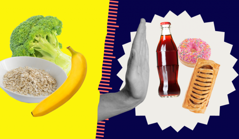 header reclames in supermarkten