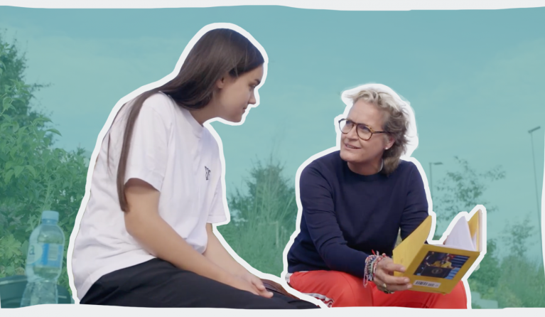 De Wit-Russische Sabina en Margriet