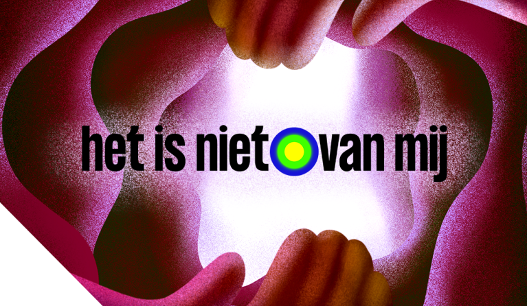 Twee handen die zich ronden om de titel 