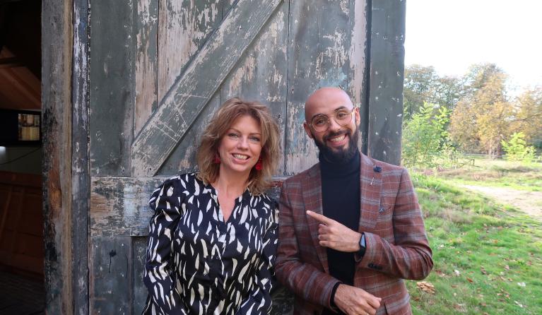 Annemiek Schrijver en Karim Amghar