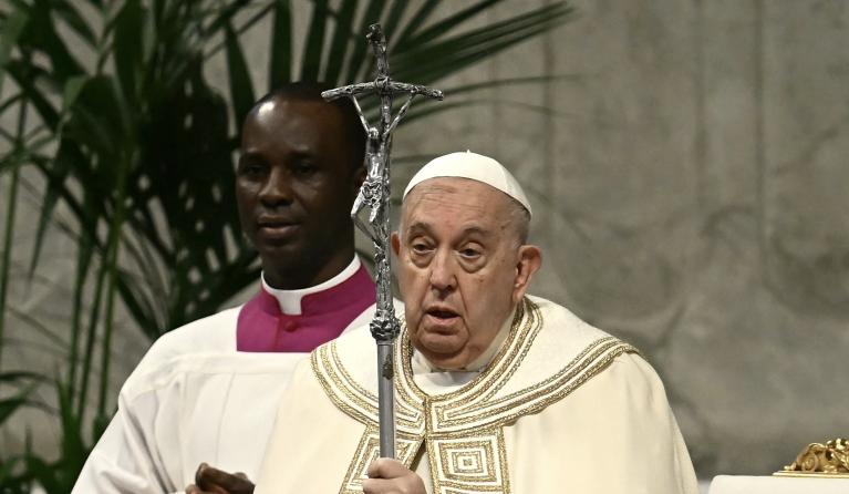 Pope Francis leads mass for the World Youth Day at St Peter's basilica in The Vatican, on November 24, 2024. Filippo MONTEFORTE / AFP