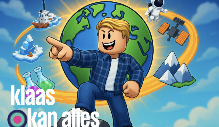 Visual van een roblox poppetje in animatie