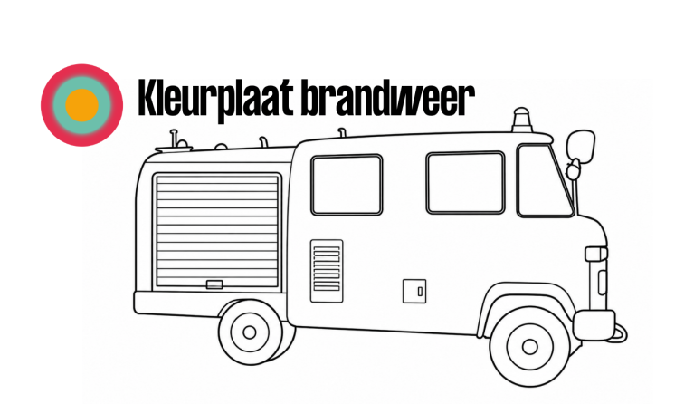 kleurplaat brandweer