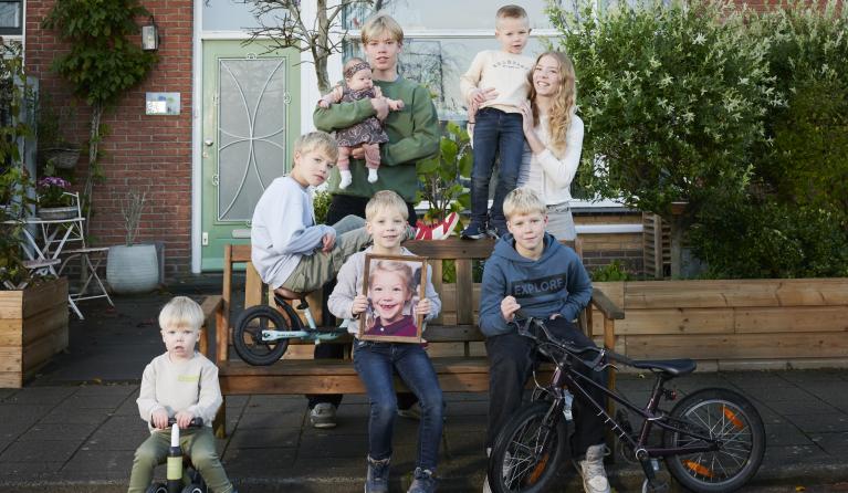 Kinderen familie Blom