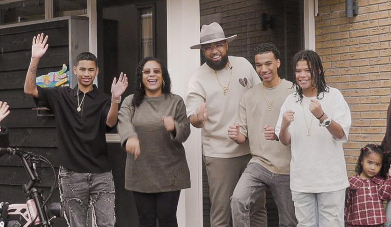 Gezin van acht mensen