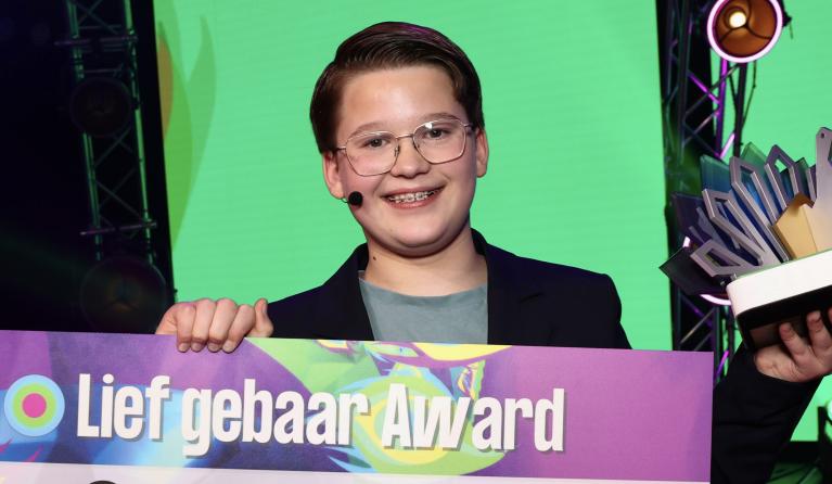 Marijn wint de Lief gebaar Award 