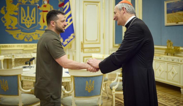 matteo_zuppi_en_volodymyr_zelensky-anp