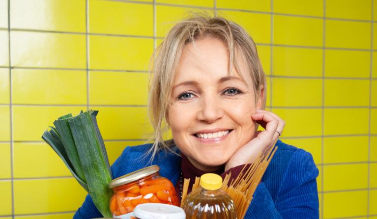 Yvon Jaspers in het programma Kook van jou