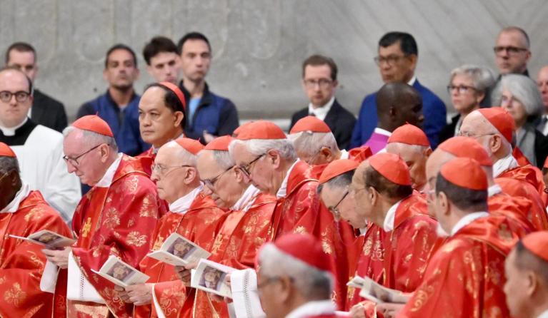Cardinals attend a special Mass 'Pro eligendo papa' or for the election of the Pope, before the start of the conclave, at St Peter's Basilica in the Vatican, 07 May 2025. EPA/ALESSANDRO DI MEO