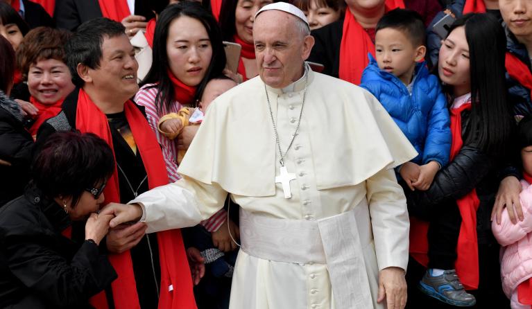 Paus met Chinese katholieken in 2018