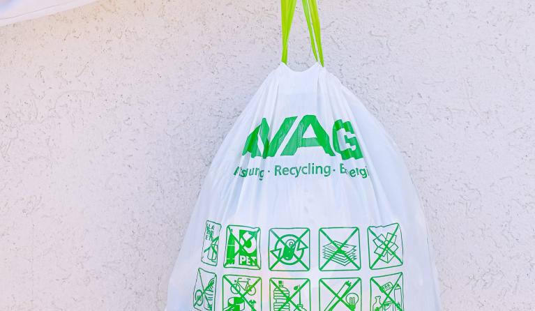 Recyclezak voor plastic
