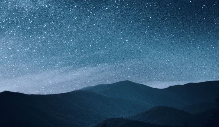 nacht landschap