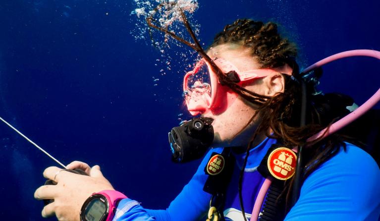 Sabijn aan het duiken