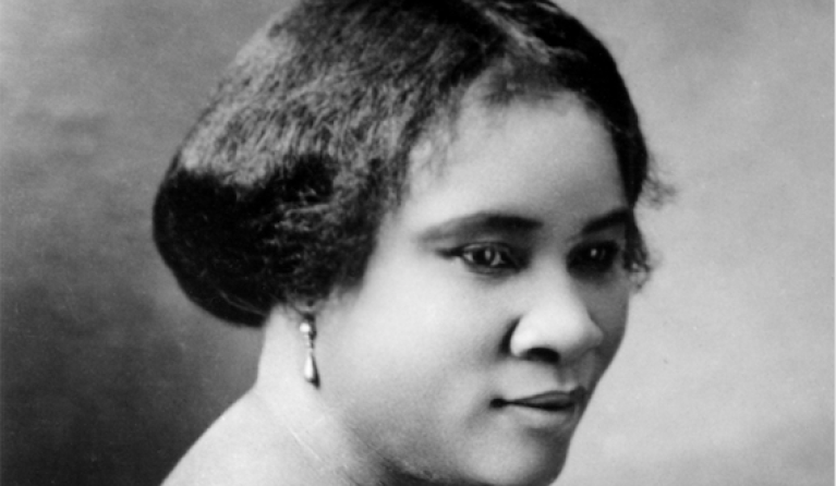 De eerste vrouwelijke miljonair van Amerika was de zwarte Madam C.J. Walker