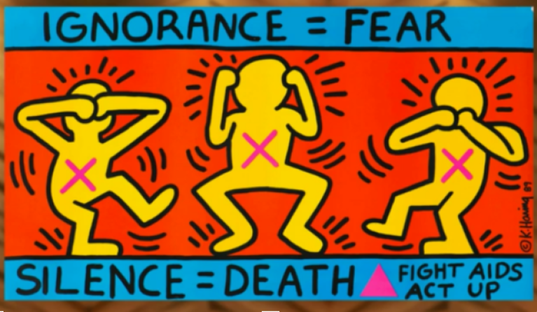 Keith Haring, Fight against AIDS (1989)