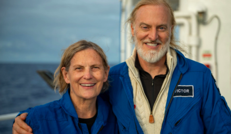 Kathy Sullivan en Victor Vescovo