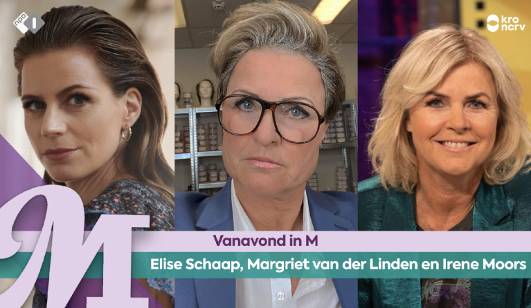 Elise Schaap, Margriet van der Linden en Irene Moors