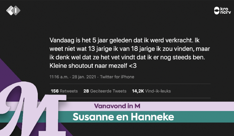 De tweet van Susanne