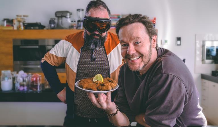 schnitzel met gijs en ramon