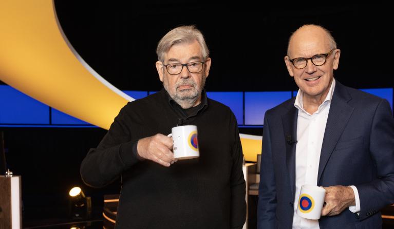 De slimste mens mok - Maarten Rossem en Philip Freriks