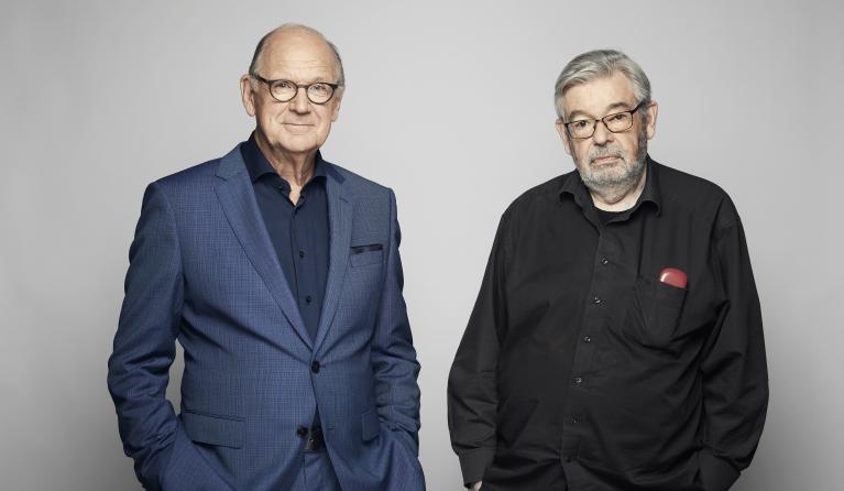 philip en maarten kijkend naar de camera