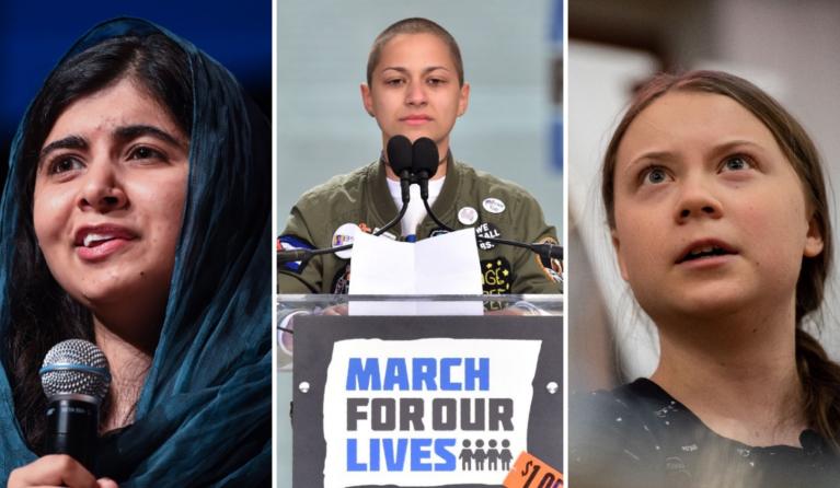 Malala, Emma en Greta