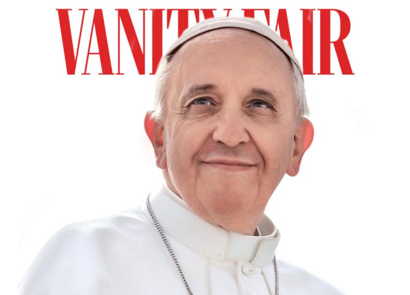 Paus Franciscus op cover Vanity Fair Bergoglio op cover vanity fair