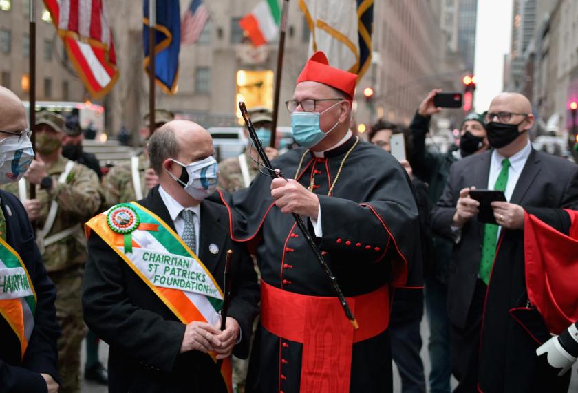 Kardinaal Dolan met de Iers-Amerikaanse gemeenschap van New York Dolan