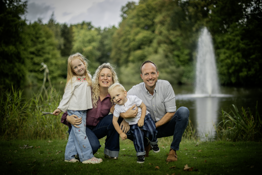 Sigrid met haar gezin. Anne-Wil Meulman Photography