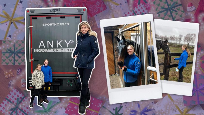 Nikki en Pam op bezoek bij Anky van Grunsven Nikki en Pam op bezoek bij Anky van Grunsven