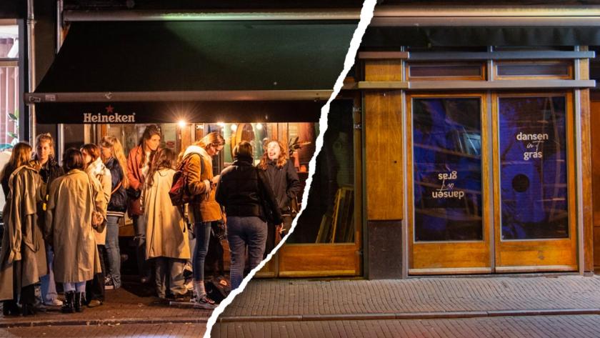 Lange Jansstraat stil na invoering avondklok Lange Jansstraat stil na invoering avondklok