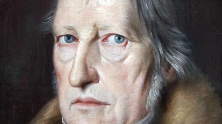 G.W.F. Hegel; detail van portret door Jakob Schlesinger G.W.F. Hegel; detail van portret door Jakob Schlesinger