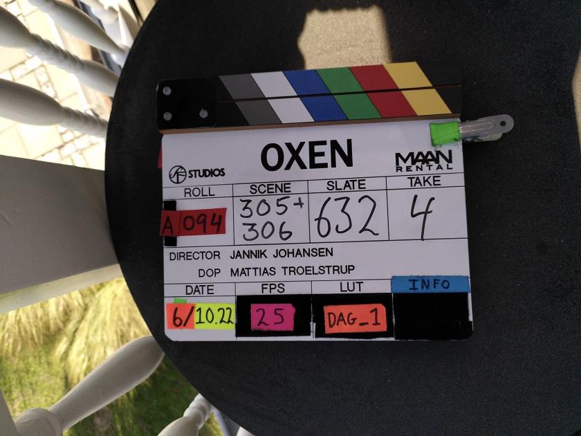Privéalbum van Reinout Scholten van Aschat Clapperboard van de serie Oxen