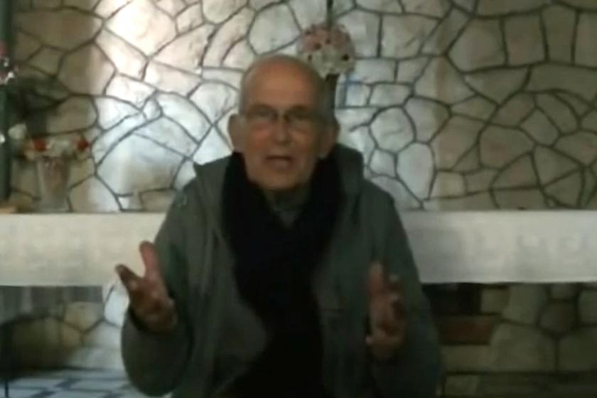 An image grab taken from a video posted on YouTube on January 21, 2014 by local media activists shows Dutch Roman Catholic priest Father Frans der Lugt speaking from the besieged city if Homs, about the conditions in the city. Father Frans made a desperate appeal for help, saying the situation in the central city has become "unbearable" with people starving and in need of medicine. AFP PHOTO / YOUTUBE An image grab taken from a video posted on YouTube on January 21, 2014 by local media activists shows Dutch Roman Catholic priest Father Frans der Lugt speaking from the besieged city if Homs, about the conditions in the city. Father Frans made a desperate appeal for help, saying the situation in the central city has become "unbearable" with people starving and in need of medicine.
