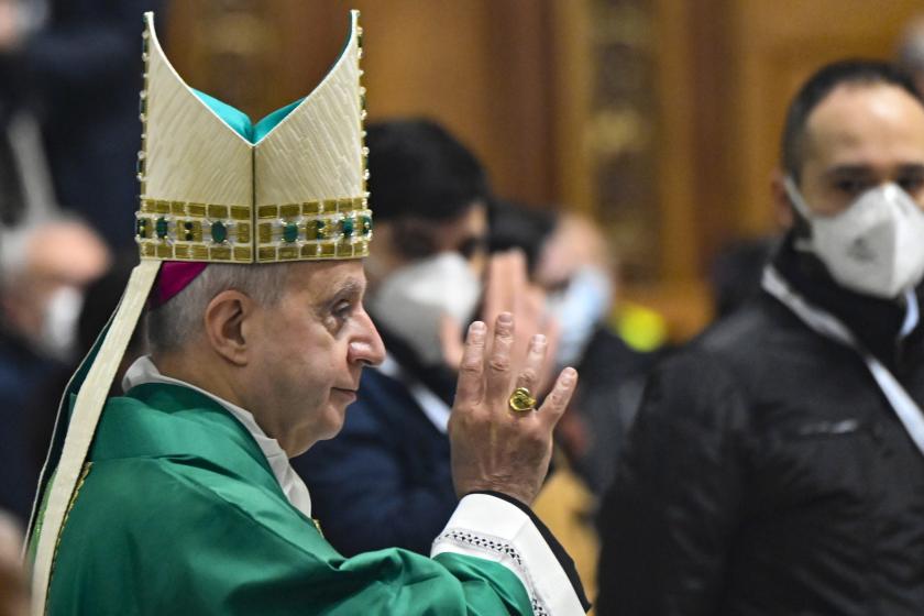 Italian archbishop Rino Fisichella holds a mass on the Sunday of the Word of God at the St. Peter's Basilica in the Vatican, 24 January 2021. Fisichella replaced Pope Francis, who reportedly suffers from sciatica. EPA/ALBERTO PIZZOL Italian archbishop Rino Fisichella holds a mass on the Sunday of the Word of God at the St. Peter's Basilica in the Vatican, 24 January 2021. Fisichella replaced Pope Francis, who reportedly suffers from sciatica. EPA/ALBERTO PIZZOL