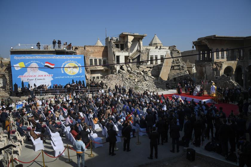 Plein Hosh al-Bieaa in Mosul (AFP) Paus in Mosoel