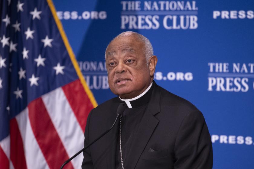 ardinal Wilton Gregory, Archbishop of the Roman Catholic Archdiocese of Washington, DC, gives a luncheon address at the National Press Club in Washington, DC, USA, 08 September 2021. EPA/MICHAEL REYNOLDS Cardinal Wilton Gregory, Archbishop of the Roman Catholic Archdiocese of Washington, DC, gives a luncheon address at the National Press Club in Washington, DC, USA, 08 September 2021. EPA/MICHAEL REYNOLDS