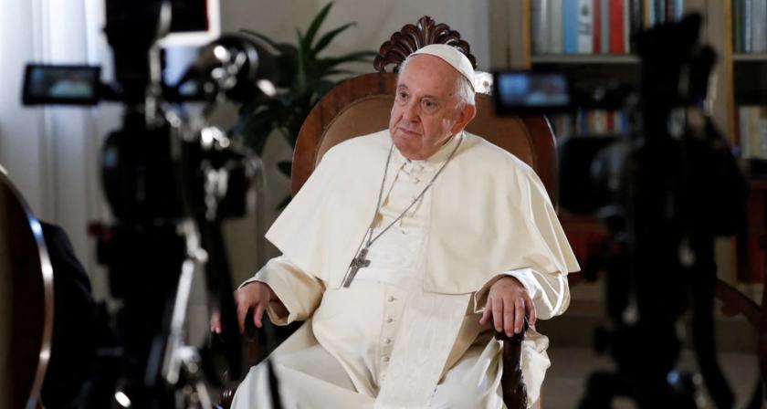 Paus Franciscus Franciscus in gesprek met Reuters