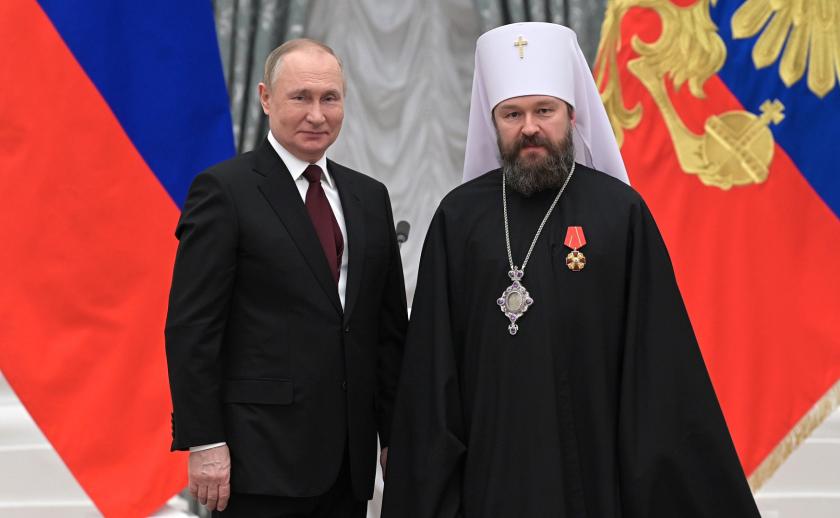 Putin and Hilarion Poetin and Hilarion