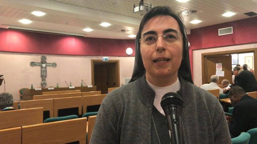 Zr. Alessandra Smerilli in february 2019 (VaticanNews). File photo of Sister Alessandra Smerilli taken in February 2019