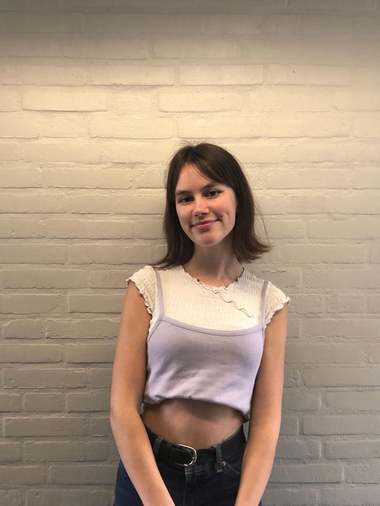 Lézanne met een paars hemd Lézanne met een paars hemd
