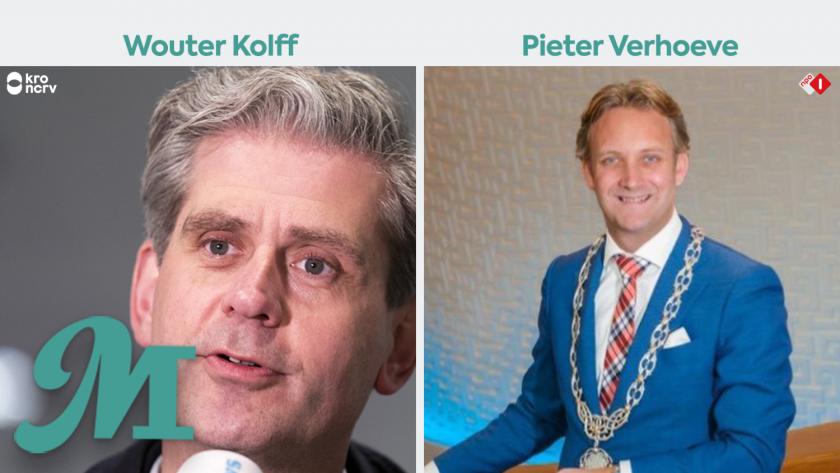 Burgemeesters Wouter Kolff en Pieter Verhoeve Burgemeesters Wouter Kolff en Pieter Verhoeve