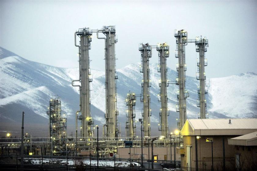 De reactor in Iraanse stad Arak, waar zwaar water geproduceerd wordt