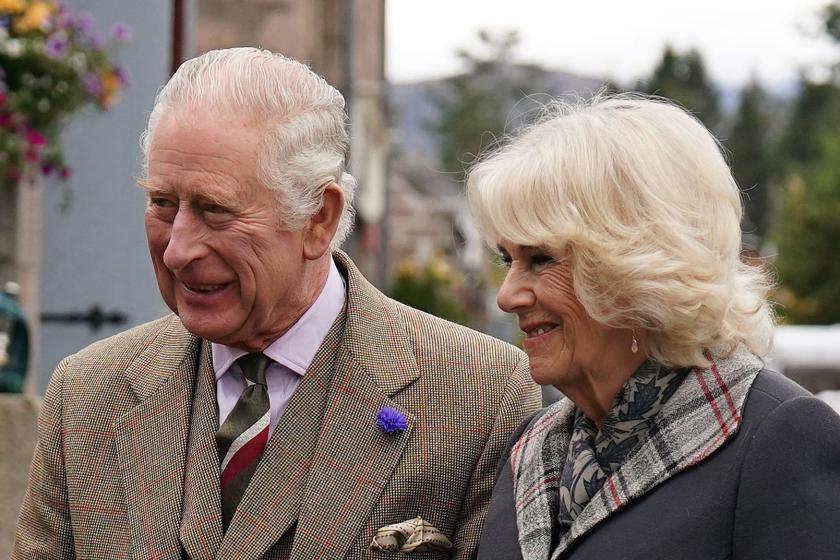 Britain's King Charles III (L) and Britain's Camilla, Queen Consort (R) arrive at a reception to thank the community of Aberdeenshire for their organisation and support following the death of Queen Elizabeth II at Station Square, the Victoria & Albert Halls, in Ballater, on October 11, 2022. Andrew Milligan / POOL / AFP Britain's King Charles III (L) and Britain's Camilla, Queen Consort (R) arrive at a reception to thank the community of Aberdeenshire for their organisation and support following the death of Queen Elizabeth II at Station Square, the Victoria & Albert Halls, in Ballater, on October 11, 2022. Andrew Milligan / POOL / AFP