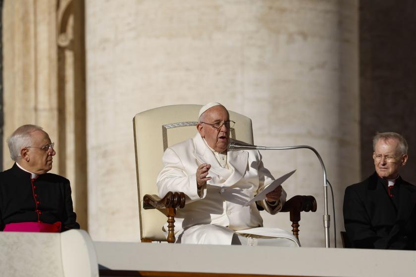 Pope Francis during his weekly general audience in St Peter Square, Vatican, 23 November 2022. EPA/FABIO FRUSTACI Pope Francis during his weekly general audience in St Peter Square, Vatican, 23 November 2022. EPA/FABIO FRUSTACI