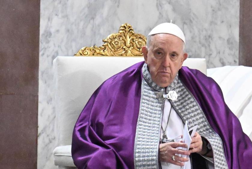 Pope Francis on occasion of the Ash Wednesday mass in Santa Sabina Basilica opening Lent, the forty-day period of abstinence and deprivation for Christians before Holy Week and Easter, Rome, Italy, 22 February 2023. EPA/ANSA/CLAUDIO PERI Pope Francis on occasion of the Ash Wednesday mass in Santa Sabina Basilica opening Lent, the forty-day period of abstinence and deprivation for Christians before Holy Week and Easter, Rome, Italy, 22 February 2023. EPA/ANSA/CLAUDIO PERI