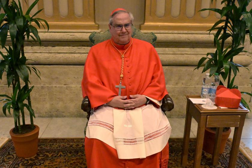 Newly elevated cardinal archbishop from Cordoba Angel Sixto Rossi attends a courtesy visit of relatives following a consistory for the creation of 21 new cardinals in The Vatican on September 30, 2023. Pope Francis elevates 21 clergymen from all corners of the world to the rank of cardinal -- most of whom may one day cast ballots to elect his successor. Tiziana FABI / AFP Newly elevated cardinal archbishop from Cordoba Angel Sixto Rossi attends a courtesy visit of relatives following a consistory for the creation of 21 new cardinals in The Vatican on September 30, 2023. Pope Francis elevates 21 clergymen from all corners of the world to the rank of cardinal -- most of whom may one day cast ballots to elect his successor. Tiziana FABI / AFP